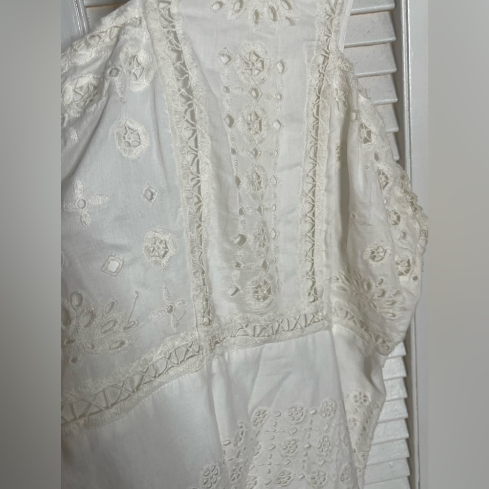 Maeve white mini dress size 12 new with tags